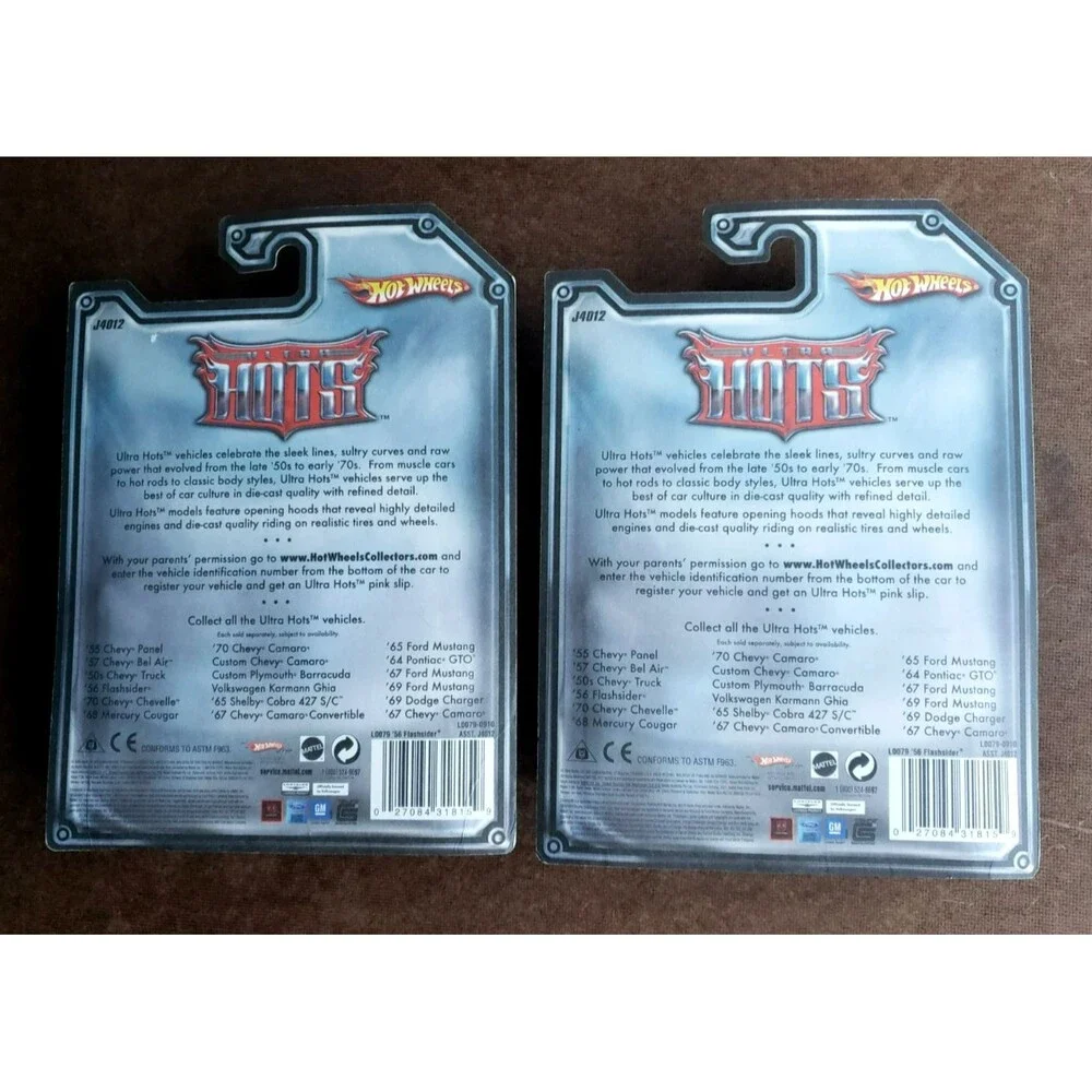 2007 Hot Wheels '56 FLASHSIDER Black & Brown ULTRA HOTS RR L0079 #19/36 LOT OF 2